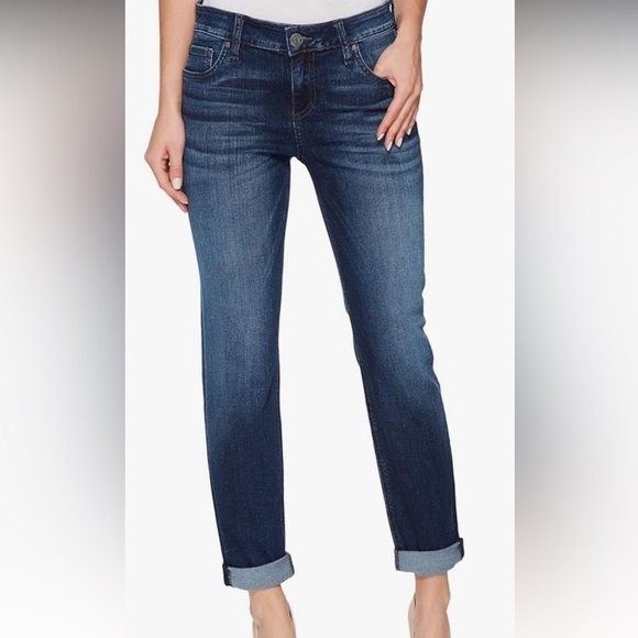 Kut From The Kloth So Low Women’s Medium Wash Blue Bootcut Denim Jeans‎ Sz 10 TL - Picture 1 of 9